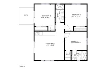 The Guest House (Casita) Floor Plan