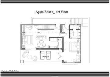 Agios Sostis 1st floor floor plan