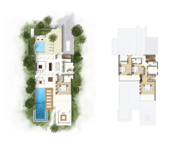 Four Bedroom Villa + Den Floor Plan